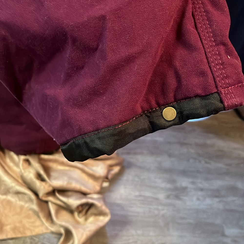 Berne Women's Burgundy overalls - Picture 5 of 8